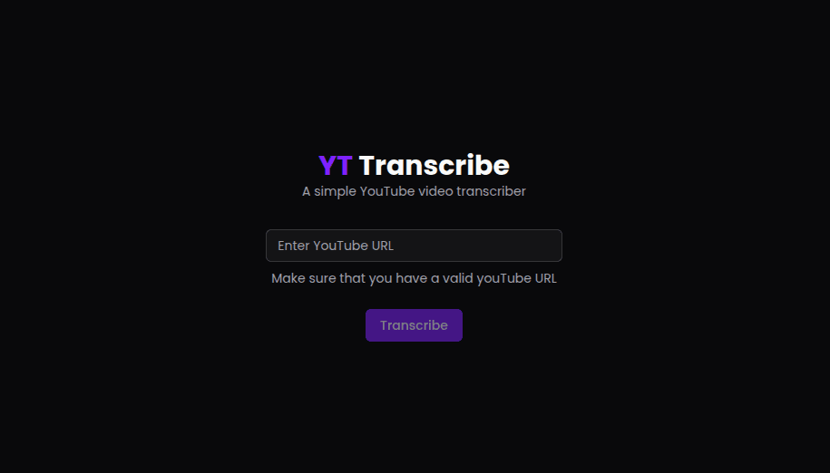 YT Transcribe